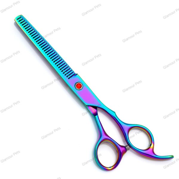 KIT FORBICI TOELETTATURA SPECCHIATO MULTICOLOR - immagine 6